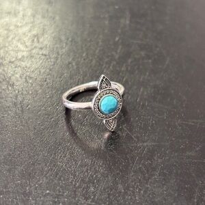 Thomas Sabo Sterling Silver Ring with Turquoise Stone